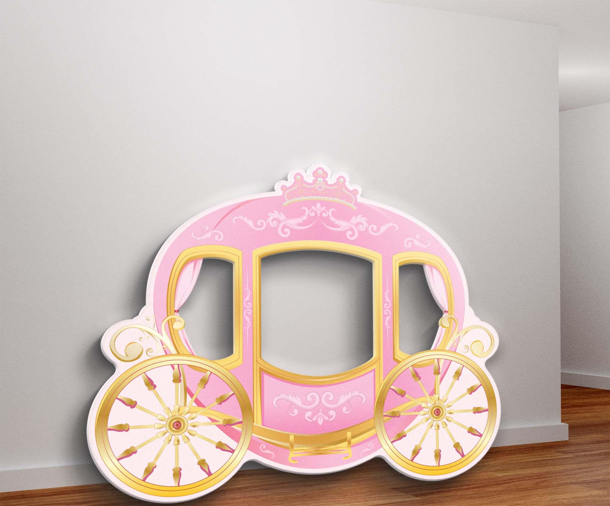 Princess Carriage Photo Prop Cutout, Enchanted Fairytale Set