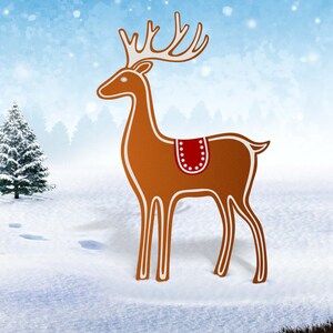 Reindeer, Christmas, Cutout