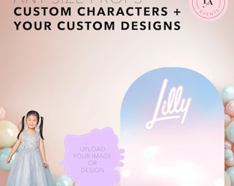 Custom Character Cutout Standee with Easel Back. Personalized Party Sign. Life Size Stand Up Decoration. Personalized Birthday Party Decor