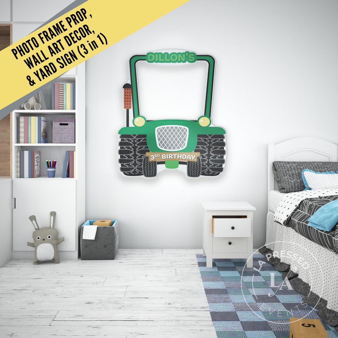 Tractor Photo Booth Frame Tractor Wall Art Tractor Yard Etsy