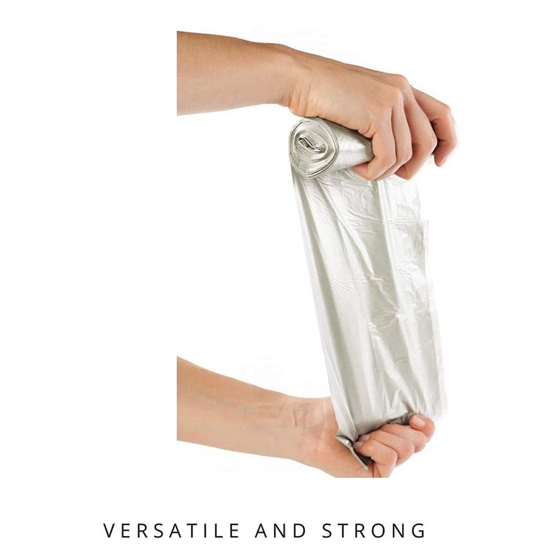 clear plastic garbage bags