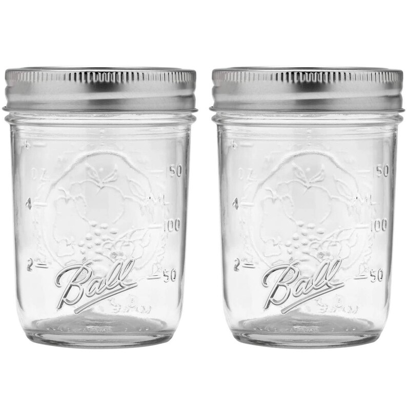 Ball Regular Mouth Mason Jars with Lids & Bands Half Pint Etsy
