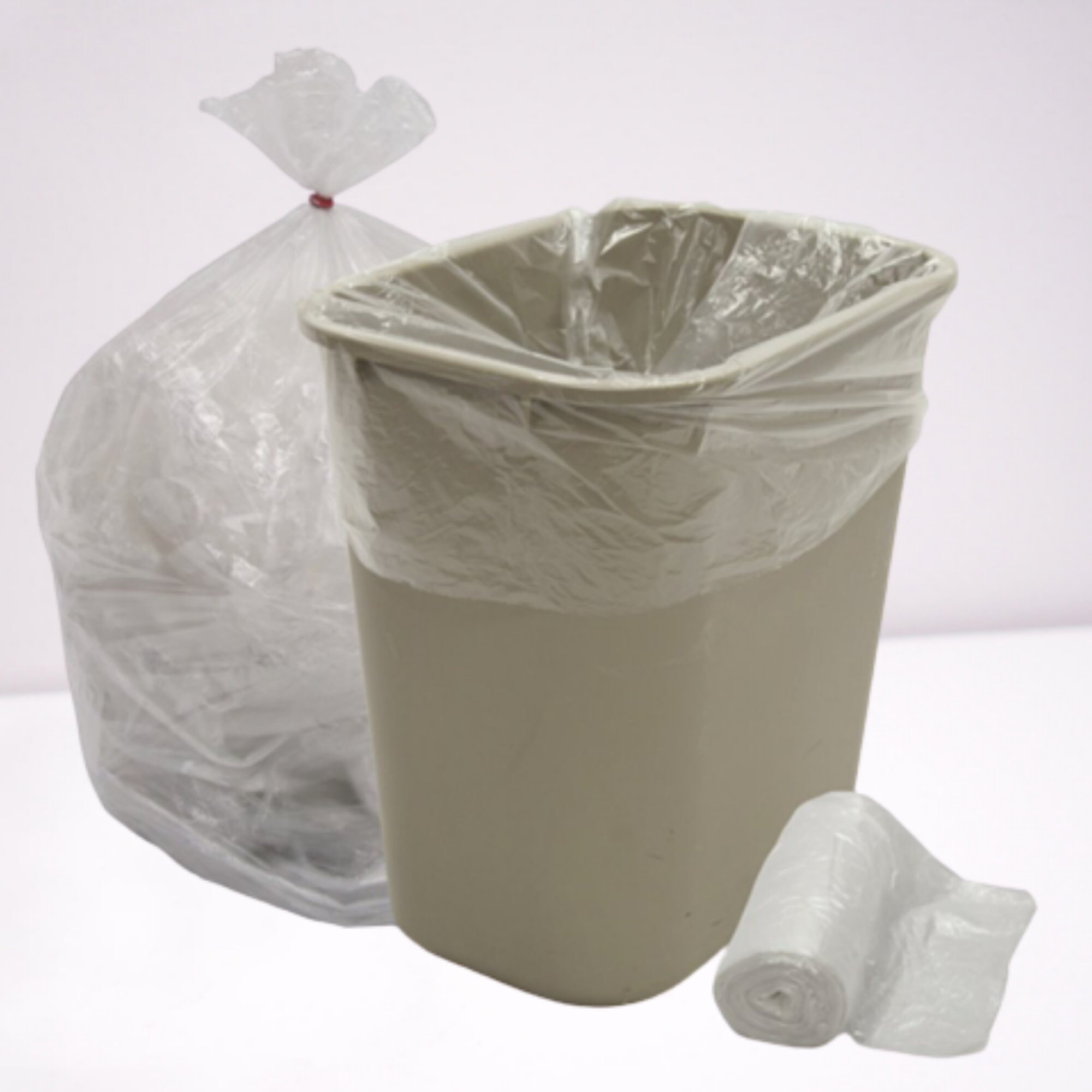 Netko Clear Plastic Garbage Bags 710 Gallon Waste Basket Etsy