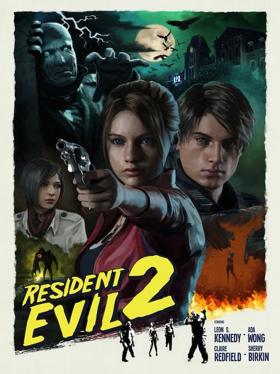 Resident Evil 2 remake print