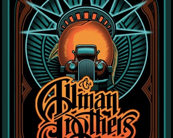 Allman Brothers Beacon Theater Poster