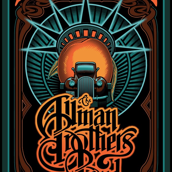 Allman Brothers Beacon Theater Poster