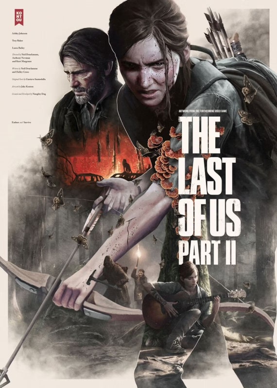 POSTER STOP ONLINE The Last Of Us Part II - Gaming Poster (Game Cover -  Ellie) (Size 24 x 36)