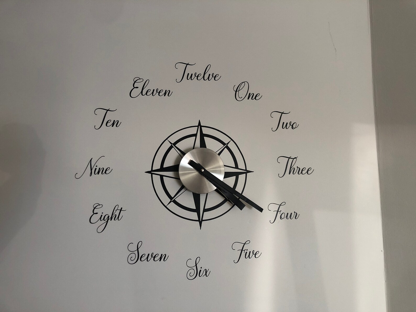 Wall Clock Decal Customised With Any Decal Wall Decoration Etsy