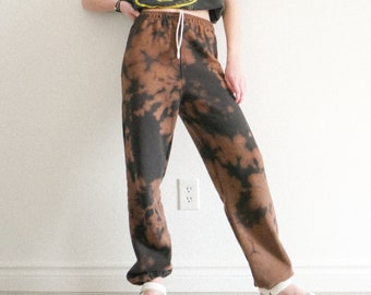 grey sweatpants bleached