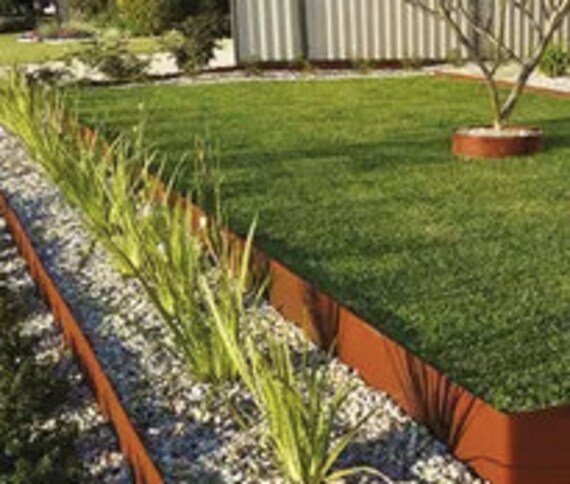 Custom Made Corten Steel Core Edge Flexible Lawn Custom Made Corten Steel Core Edge, How To Install Corten Steel Garden Edging