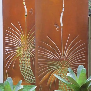 Custom Made Size - Outdoor Privacy Screen, Outdoor Privacy, Metal Wall Art, Panel, Gazebo, Custom Metal Art, Large Metal Wall Sculpture.