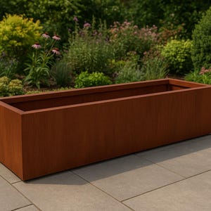 Custom Corten Steel Planters by H&P Building – Indoor and Outdoor Elegance with Industrial Durability