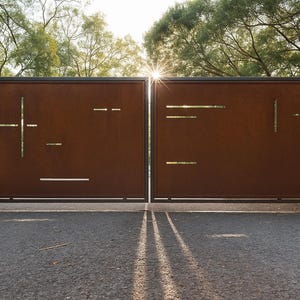 Custom Made Size - Outdoor Privacy Screen, Outdoor Privacy, Metal Wall Art, Panel, Gazebo  CORTEN STEEL
