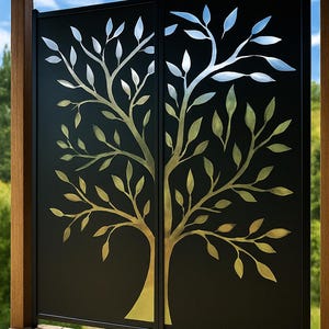 Custom Made Size - Outdoor Privacy Screen, Outdoor Privacy, Metal Wall Art, Panel, Gazebo, Custom Metal Art, Large Metal Wall Sculpture.