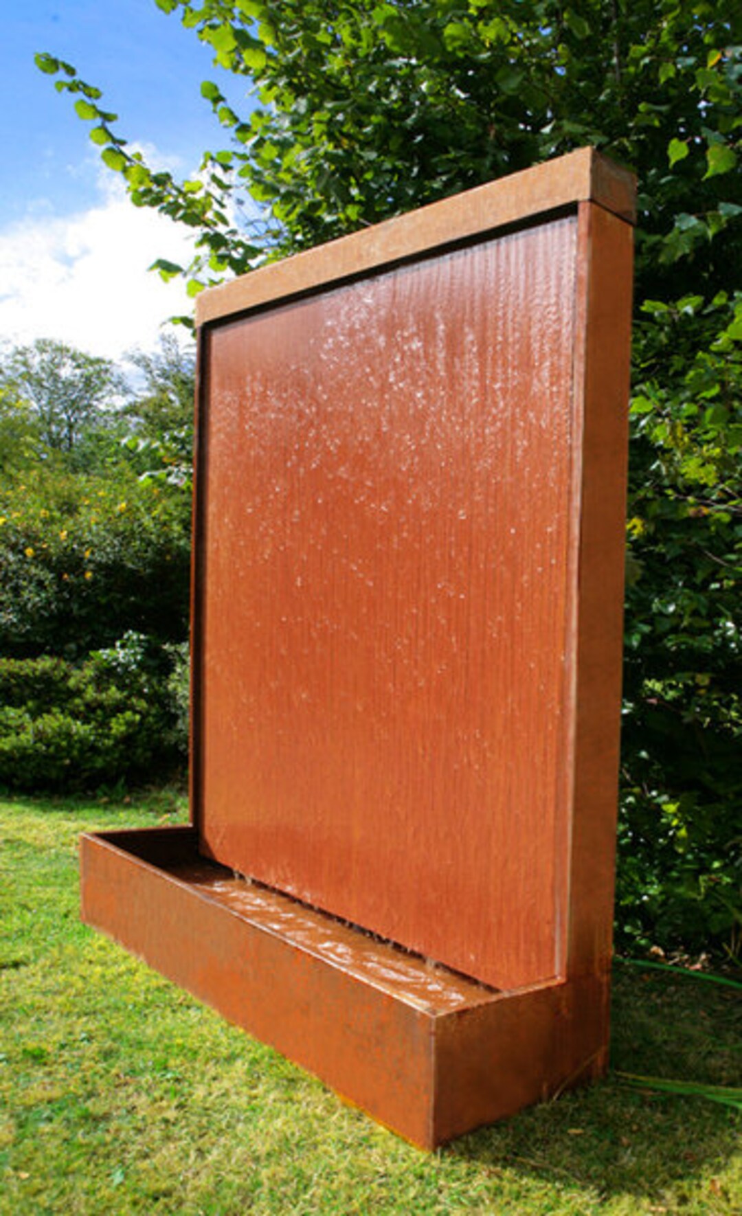 Custom Made Size Corten Steel Water Feature Etsy