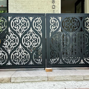 Custom Made Size - Outdoor Privacy Screen, Outdoor Privacy, Metal Wall Art, Panel, Gazebo, Custom Metal Art, Large Metal Wall Sculpture.