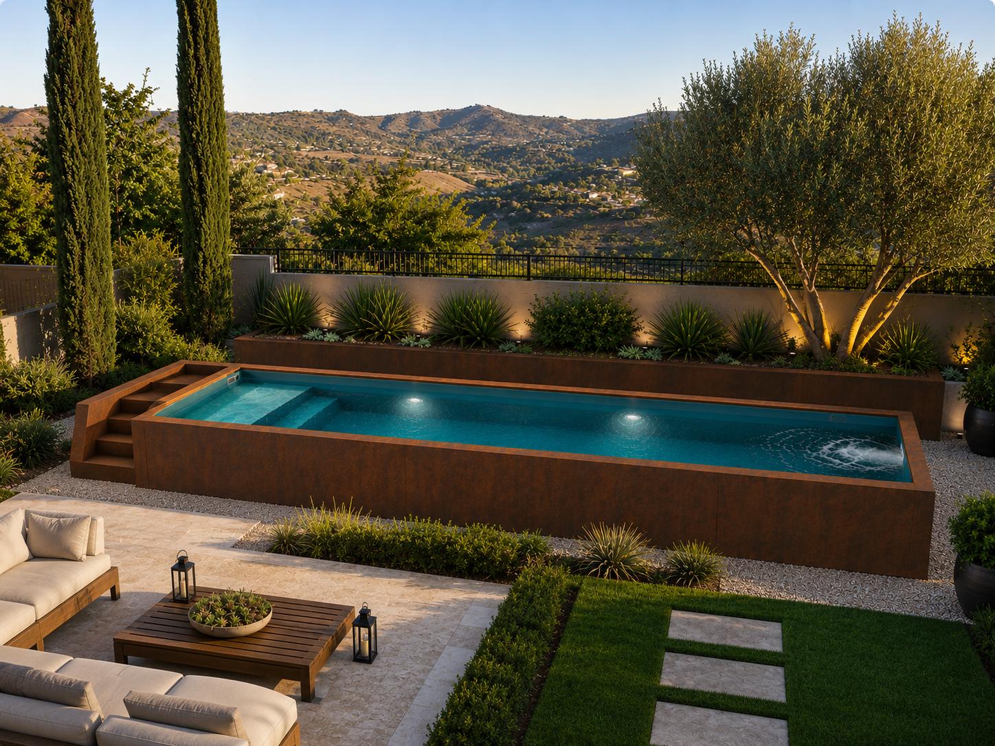Custom Plunge Pool: Modern Design, Compact Luxury - H&P Building - Etsy