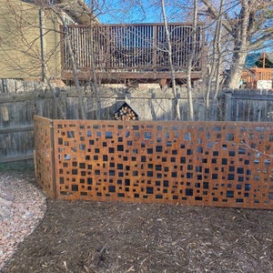Custom Metal Privacy Screen: Outdoor Wall Art Panel