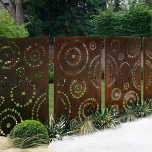 Custom Made Size - Outdoor Privacy Screen, Outdoor Privacy, Metal Wall Art, Panel, Gazebo, Custom Metal Art, Large Metal Wall Sculpture.