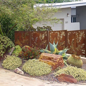 Custom Made Size - Outdoor Privacy Screen, Outdoor Privacy, Metal Wall Art, Panel, Gazebo, Custom Metal Art, Large Metal Wall Sculpture.