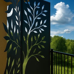 Custom Metal Outdoor Privacy Screen: Tree of Life Panel - Etsy