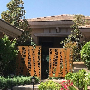 Custom Made Size - Outdoor Privacy Screen, Outdoor Privacy, Metal Wall Art, Panel, Gazebo, Custom Metal Art, Large Metal Wall Sculpture.