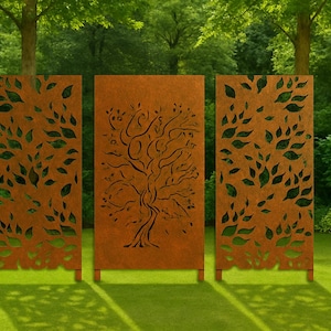 Custom Made Size - Outdoor Privacy Screen, Outdoor Privacy, Metal Wall Art, Panel, Gazebo, Custom Metal Art, Large Metal Wall Sculpture.
