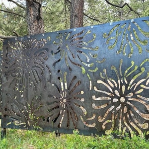 Custom Made Size - Outdoor Privacy Screen, Outdoor Privacy, Metal Wall Art, Panel, Gazebo, Custom Metal Art, Large Metal Wall Sculpture.