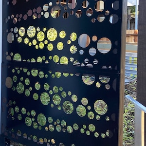 Custom Made Size - Outdoor Privacy Screen, Outdoor Privacy, Metal Wall Art, Panel, Gazebo, Custom Metal Art, Large Metal Wall Sculpture.