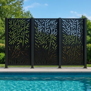 Custom Metal Privacy Screen: Outdoor Wall Art, Made in USA