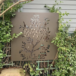 Custom Made Size - Outdoor Privacy Screen, Outdoor Privacy, Metal Wall Art, Panel, Gazebo, Custom Metal Art, Large Metal Wall Sculpture.