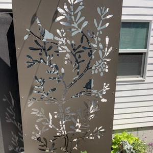 Custom Made Size - Outdoor Privacy Screen, Outdoor Privacy, Metal Wall Art, Panel, Gazebo, Custom Metal Art, Large Metal Wall Sculpture.