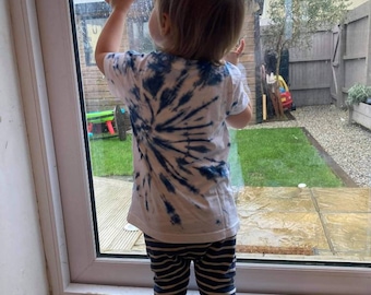 Kinder Spiral Tie Dye Baumwolle T-Shirt