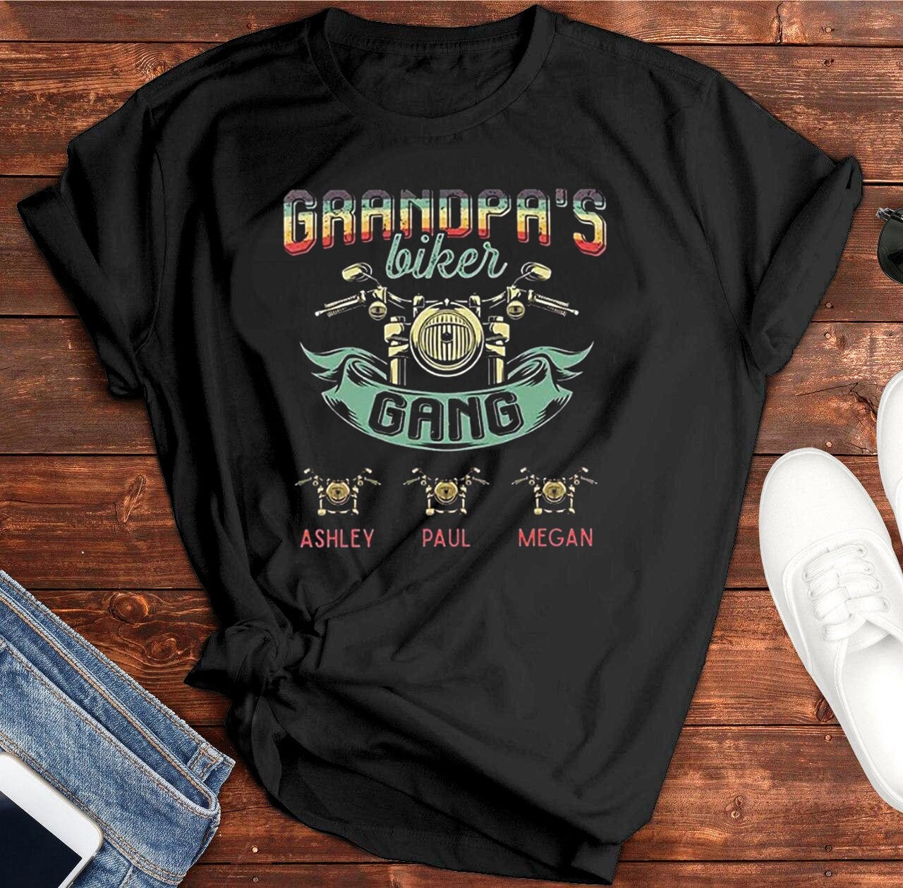 grandpa biker gang t shirt