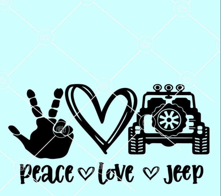 Download Peace Love Jeep svg Jeep svg Love jeep svg Jeep Car SVG | Etsy