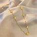 18k Yellow Gold Tarnish Free Clover Charm Necklace,Gold Stainless Steel Lucky Four Leaf Clover Necklace,Clover Bracelet,Gifts For Her