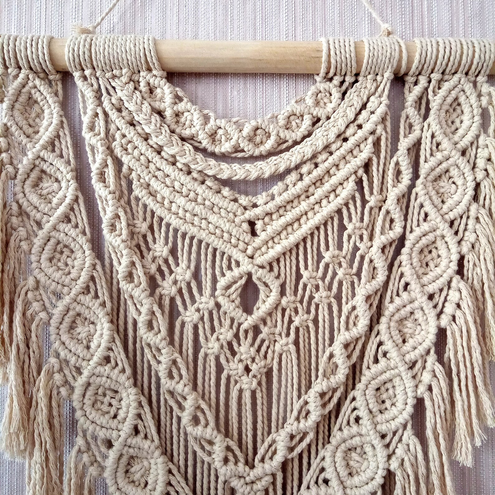 Medium Macrame Wall Hangingboho Tapestry Etsy