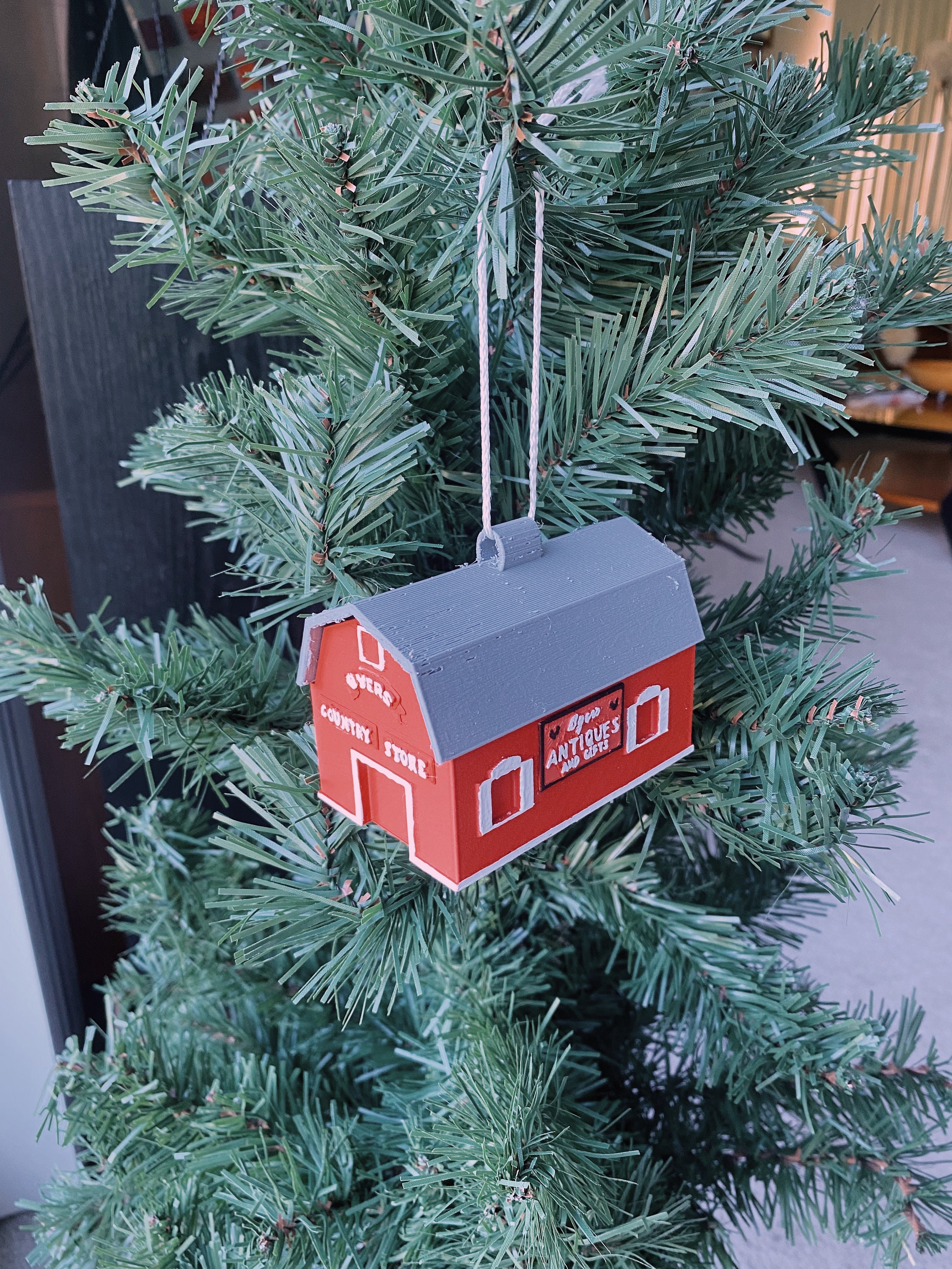 Byers Homestead Country Store Barn Miniature Desk/tree Ornament Etsy