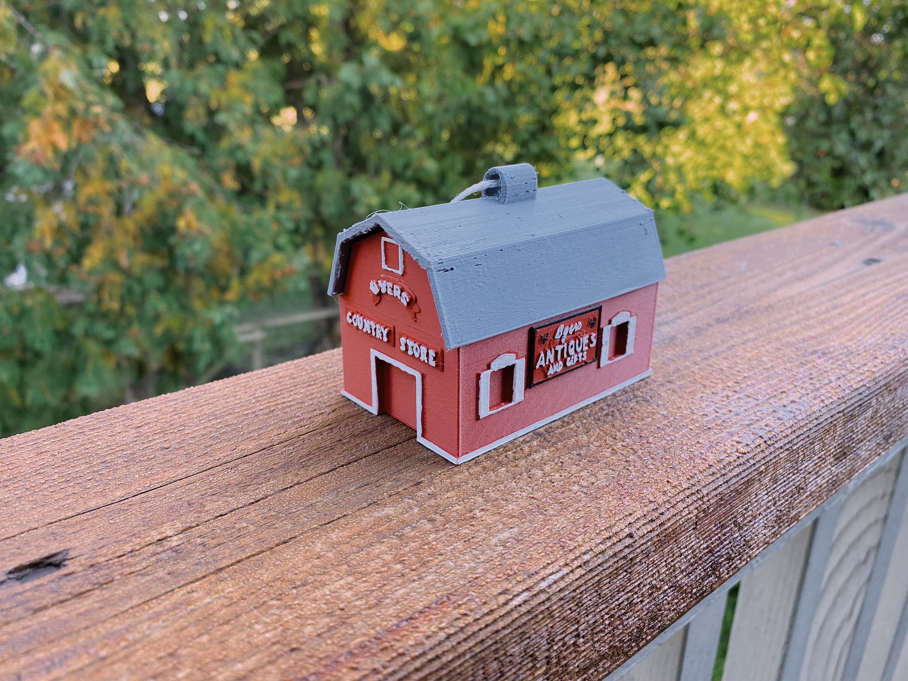 Byers Homestead Country Store Barn Miniature Desk/tree Ornament Etsy