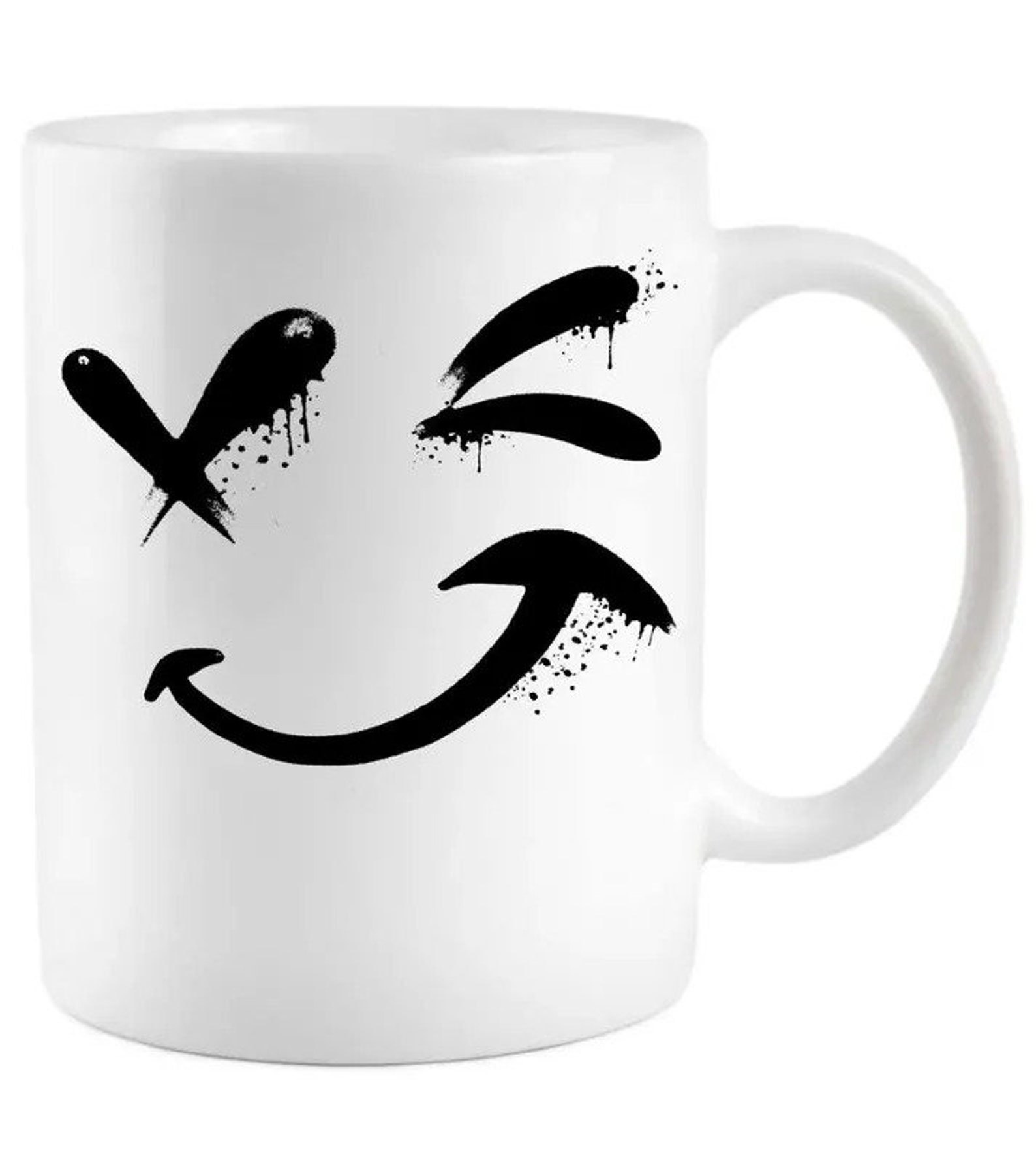 Smiley Face Winking Coffee Mug | Etsy