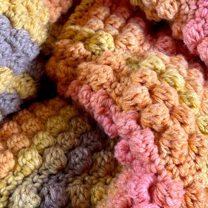 Sunset Ombre Handmade Crocheted Lap Blanket image 7