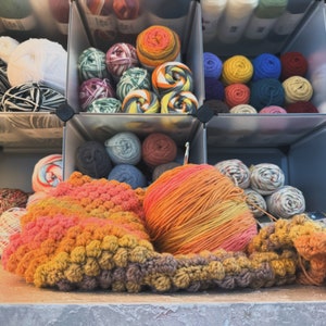 Sunset Ombre Handmade Crocheted Lap Blanket image 10