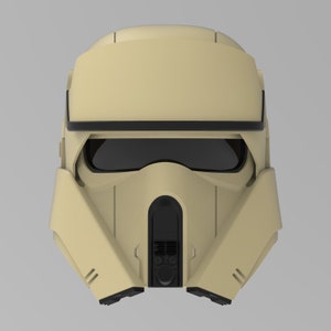 Modelo 3D del casco de soldado costero de Rogue One
