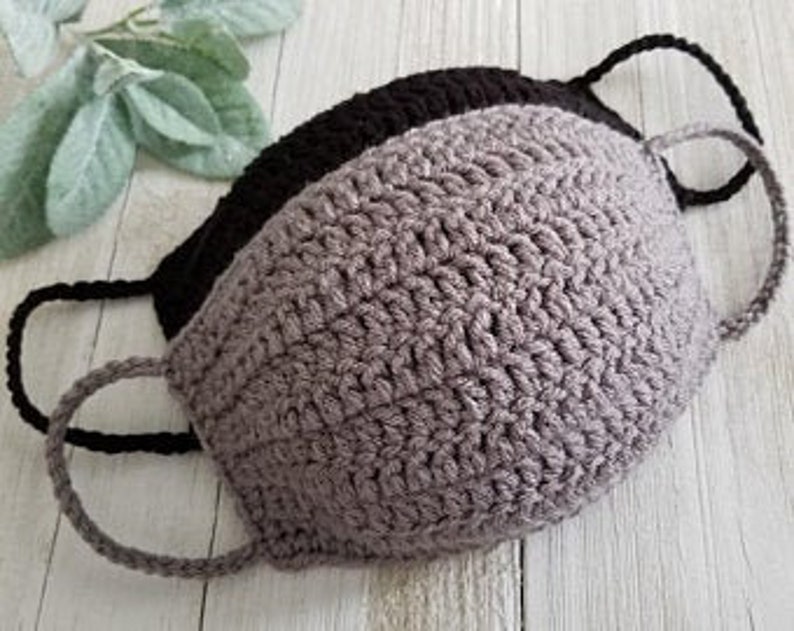 Crochet Face Mask Pattern with Filter Pocket PDF File Etsy