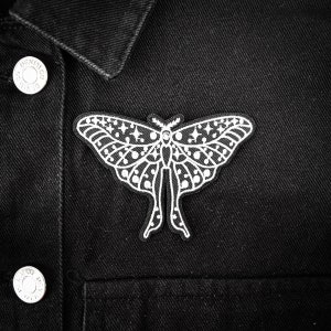 Cosmic Moth Iron-on Embroidered Patch | Hannibal/ Silence of the Lambs Inspired Astral Occult Butterfly Gothic