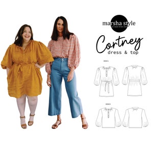 Cortney Top & Dress PDF Pattern