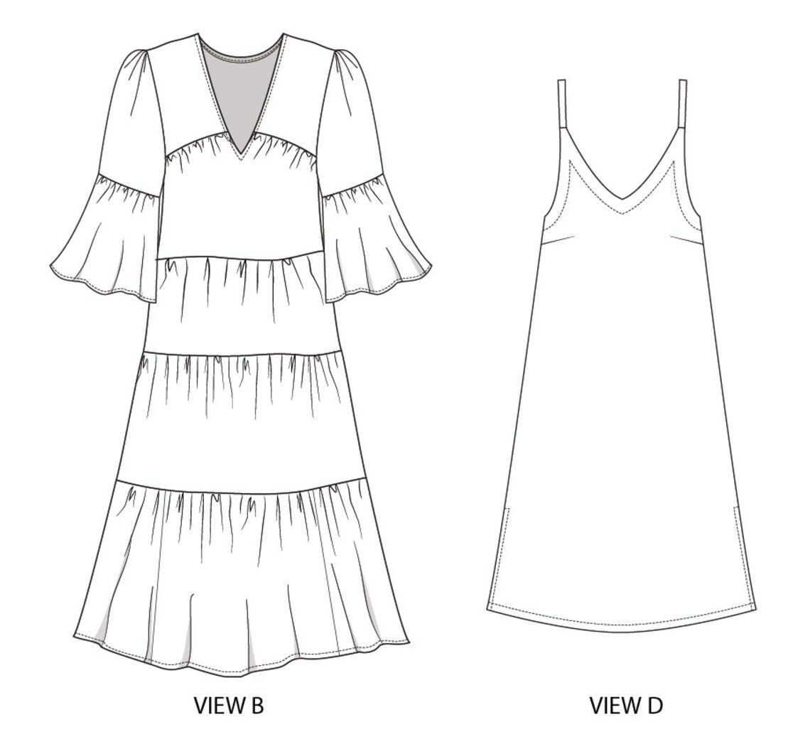 Leila PDF Sewing Pattern Etsy