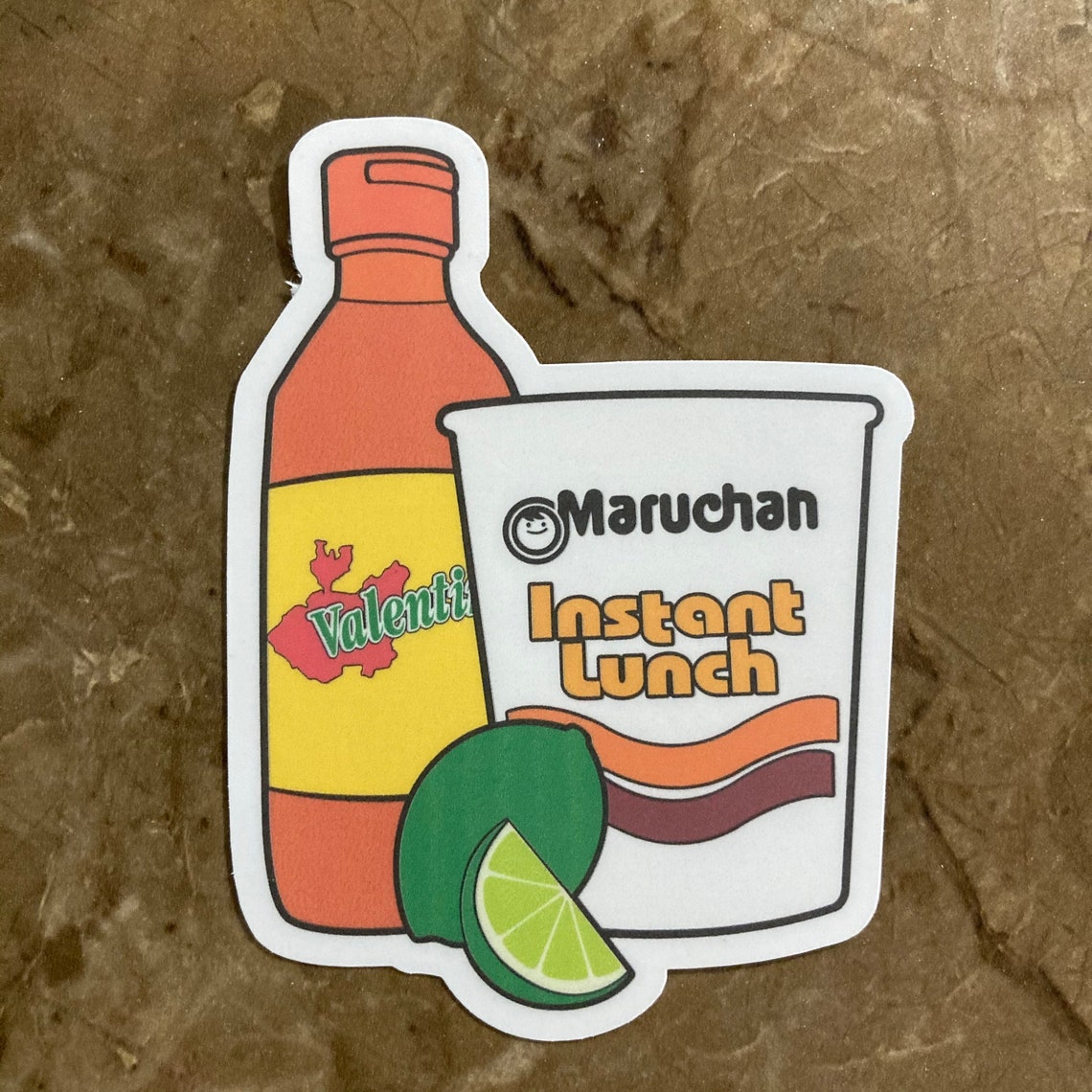 Sopa Maruchan Salsa Valentina Limon Waterproof Sticker Matte Etsy