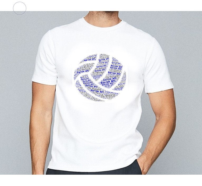 Brand New Bespoke Barrow AFC Football T Various Sizes