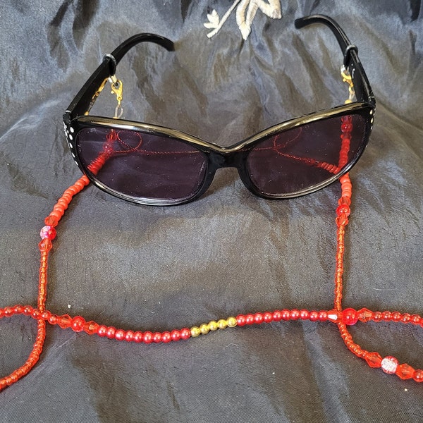 Beaded Glasses Chain Etsy UK